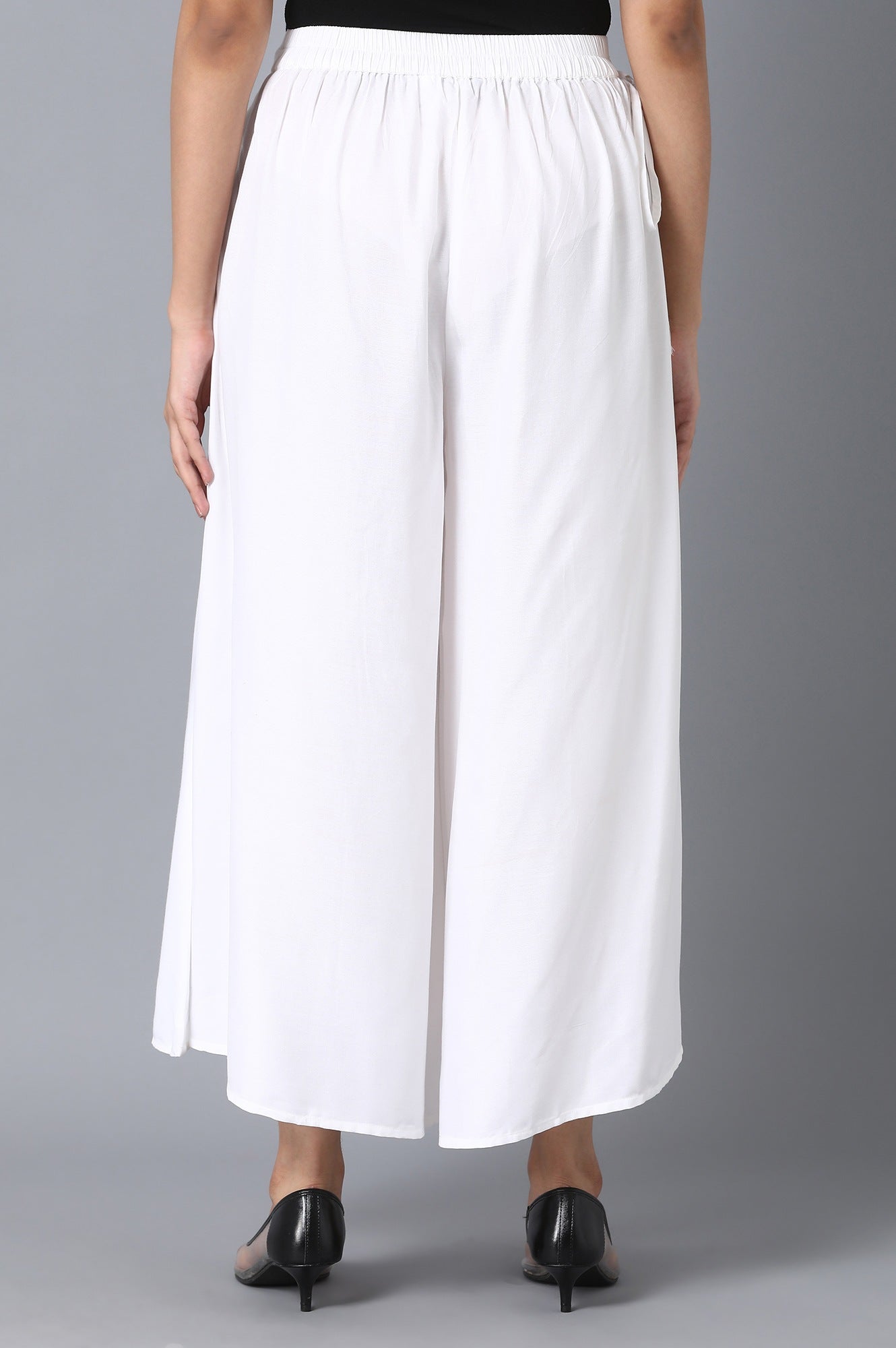 White Straight Culottes