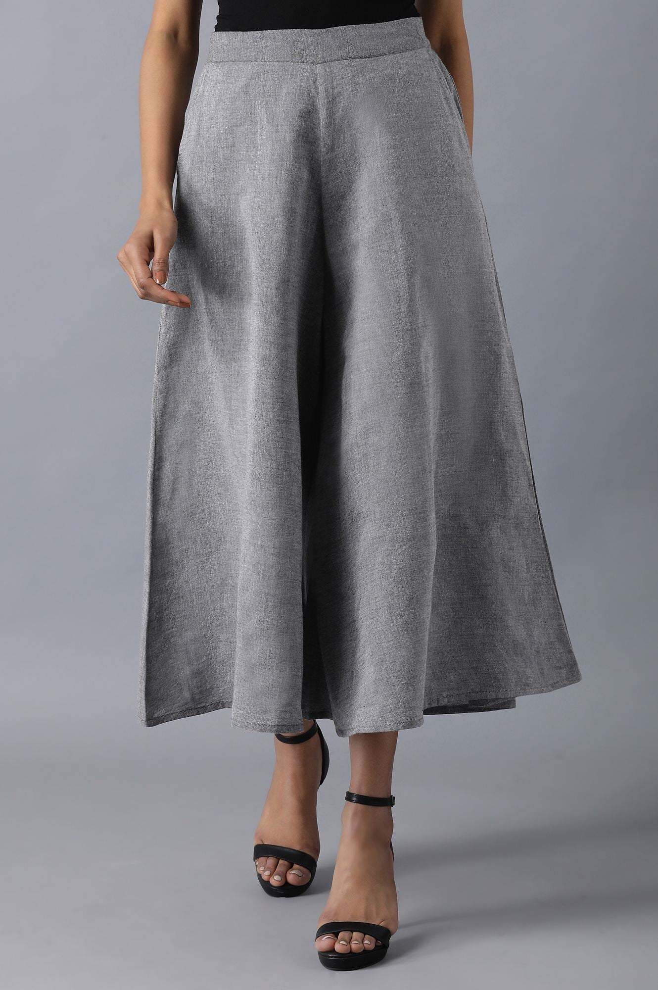 Grey Cotton culottes