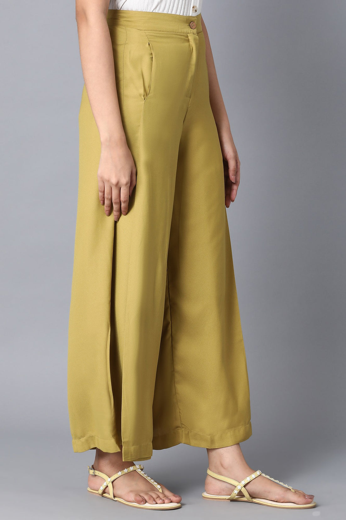 Blue Loose Fit Palazzo