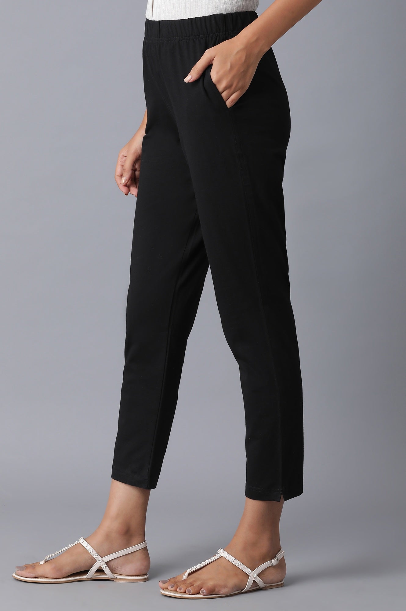 Black Slim Fit Pants