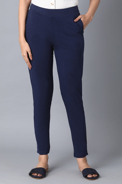 Blue Slim Fit Pants