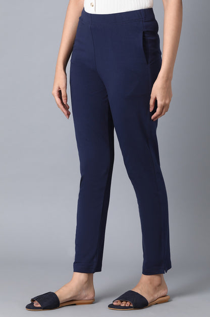 Blue Slim Fit Pants