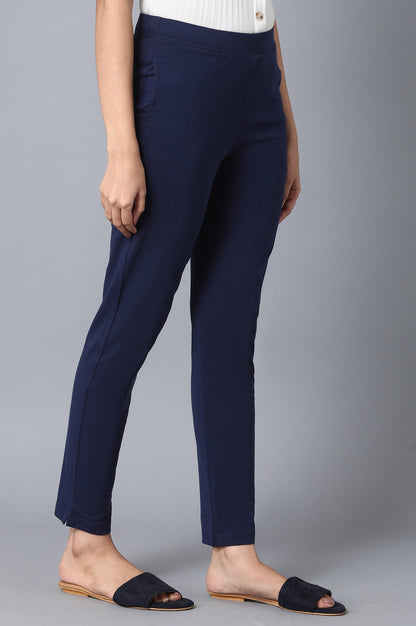 Blue Slim Fit Pants