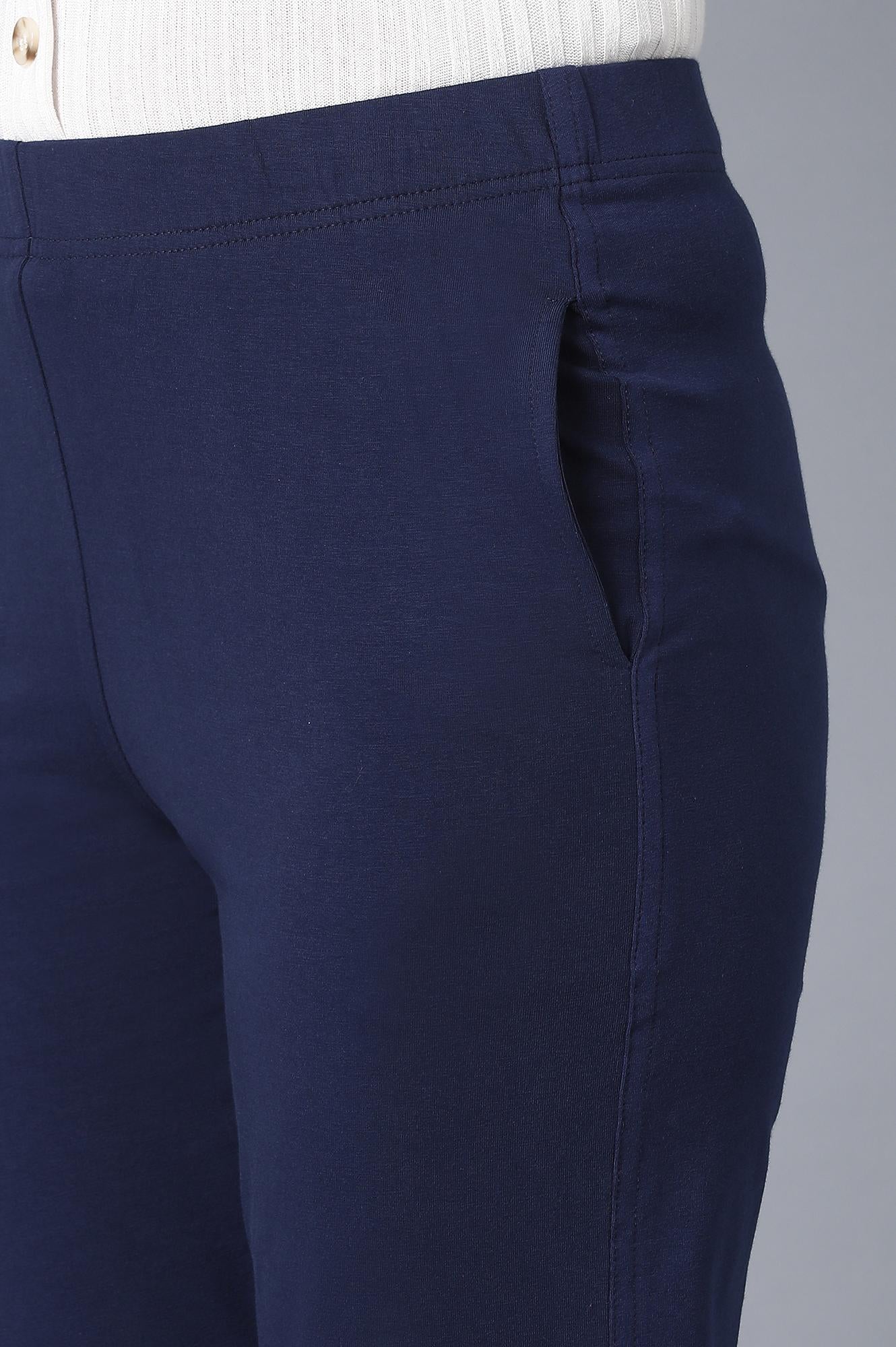 Blue Slim Fit Pants