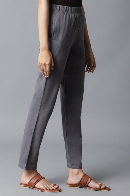 Grey Straight Pants