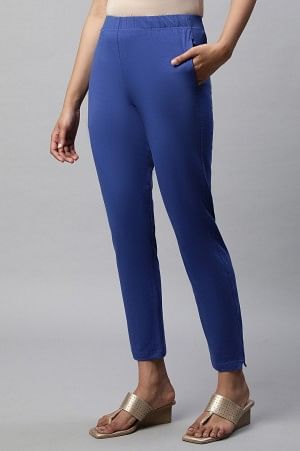 Blue Straight Pants