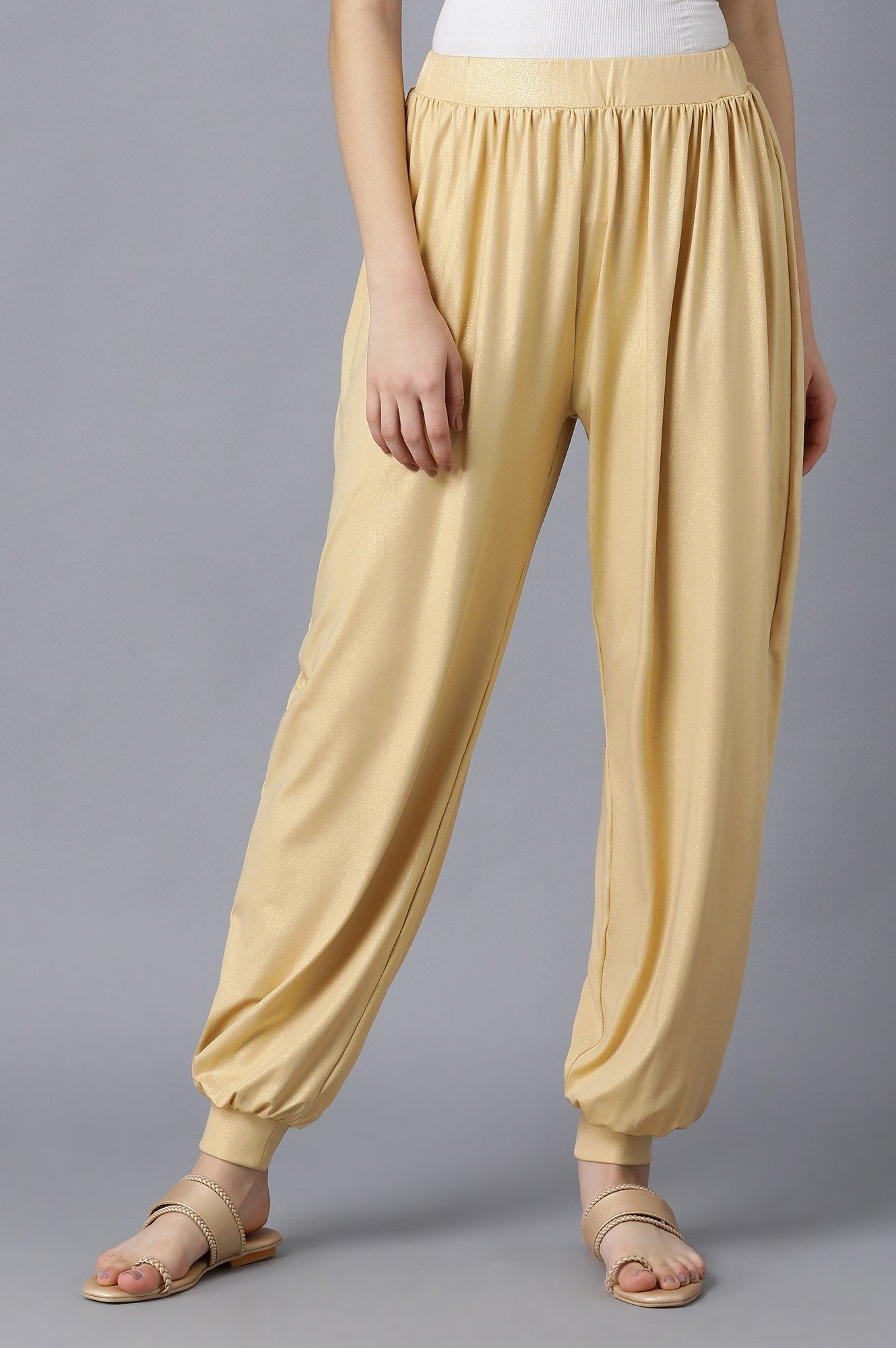 Rich Gold Harem Pants