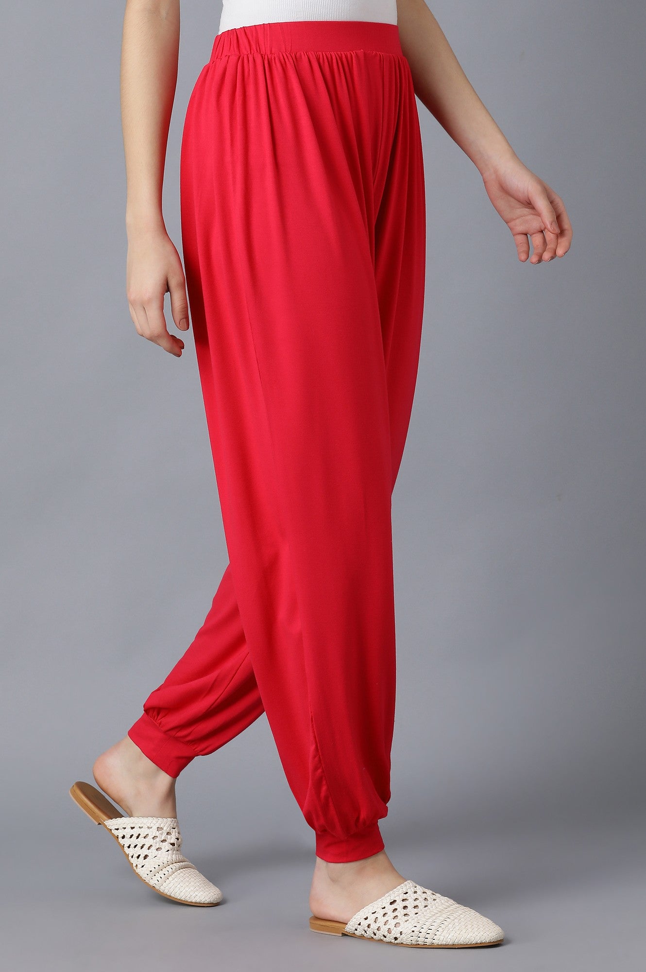 Red Harem Pants