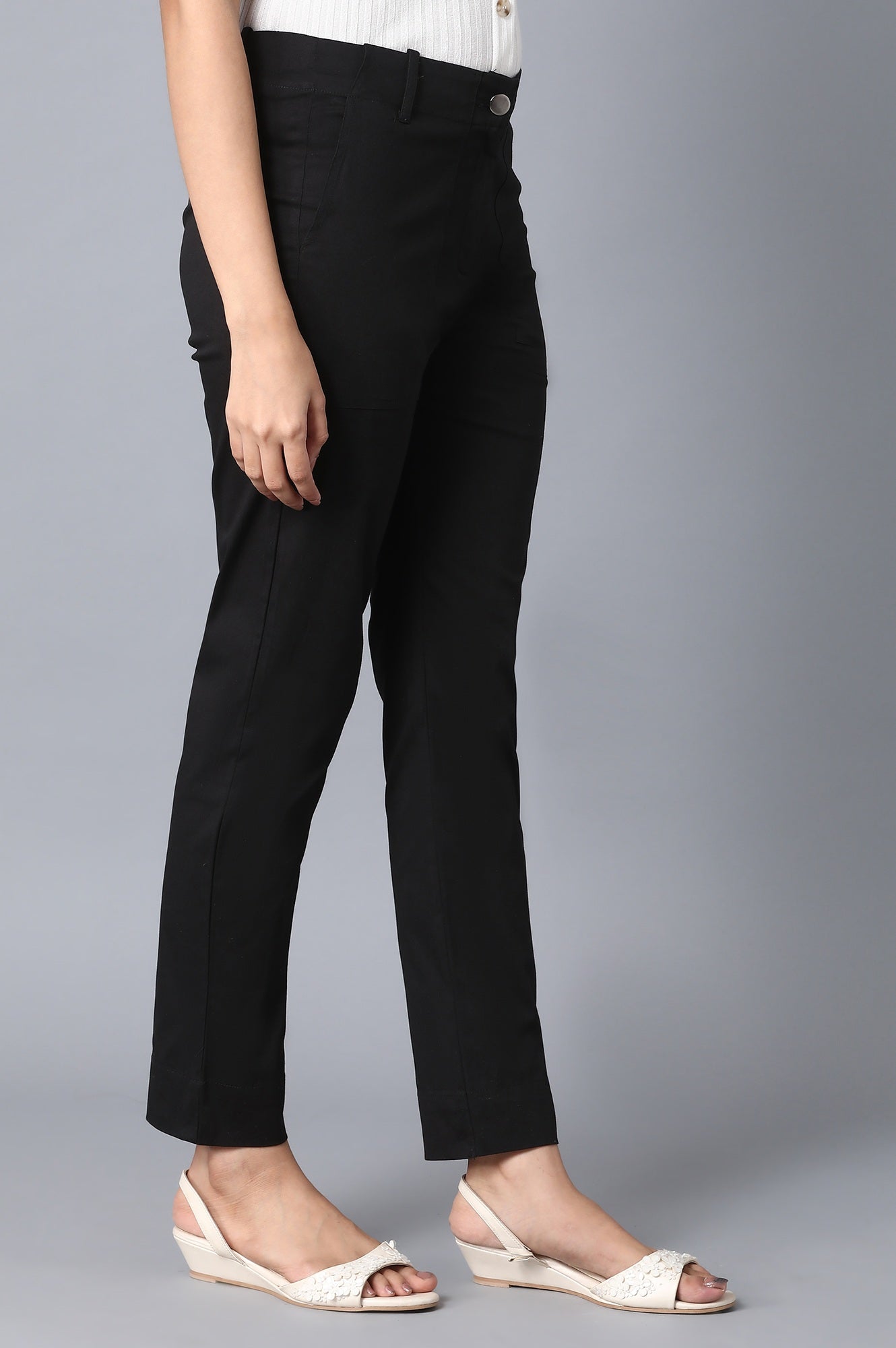 Black Slim Fit Trouser Pants