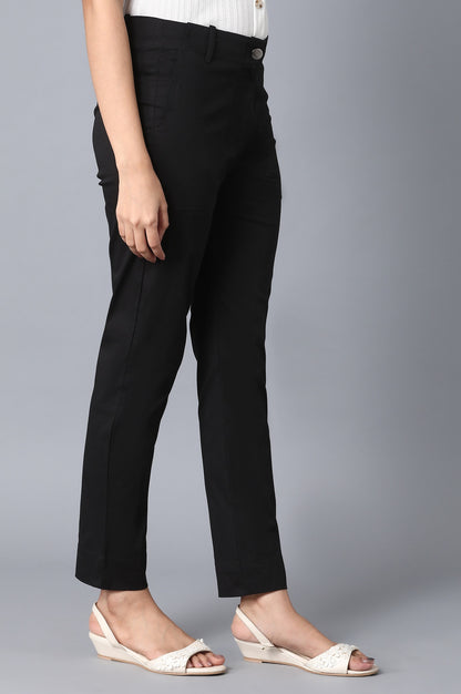 Black Slim Fit Trouser Pants