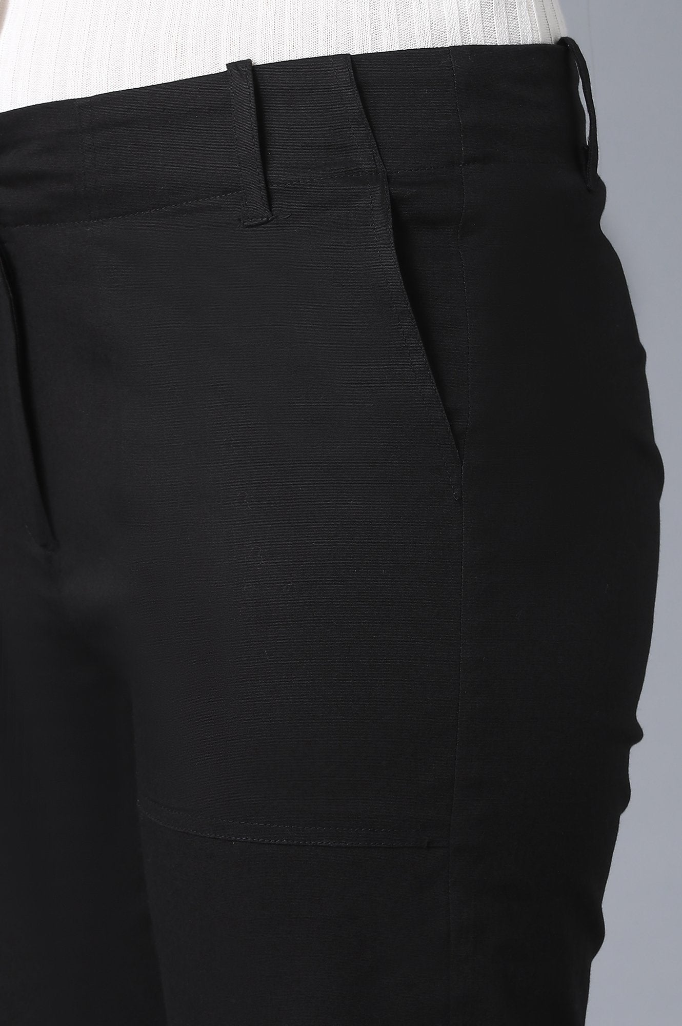 Black Slim Fit Trouser Pants