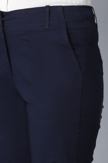 Navy Slim Fit Trouser Pants