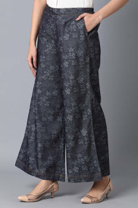 Navy Blue Loose Fit Palazzo