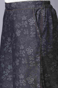 Navy Blue Loose Fit Palazzo