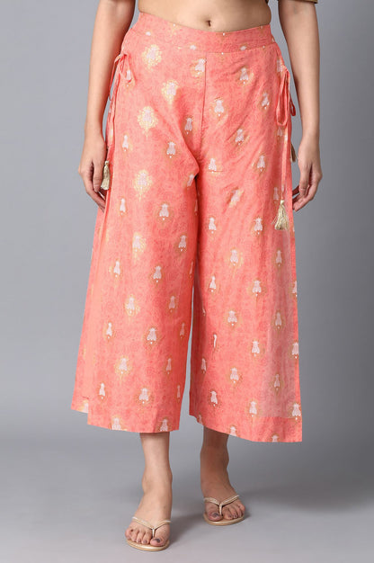 Peach Straight Culottes