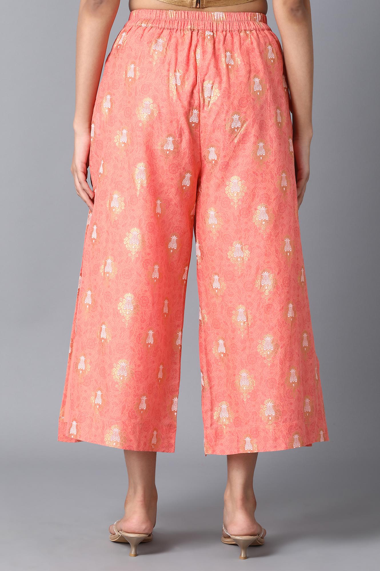 Peach Straight Culottes