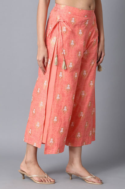 Peach Straight Culottes