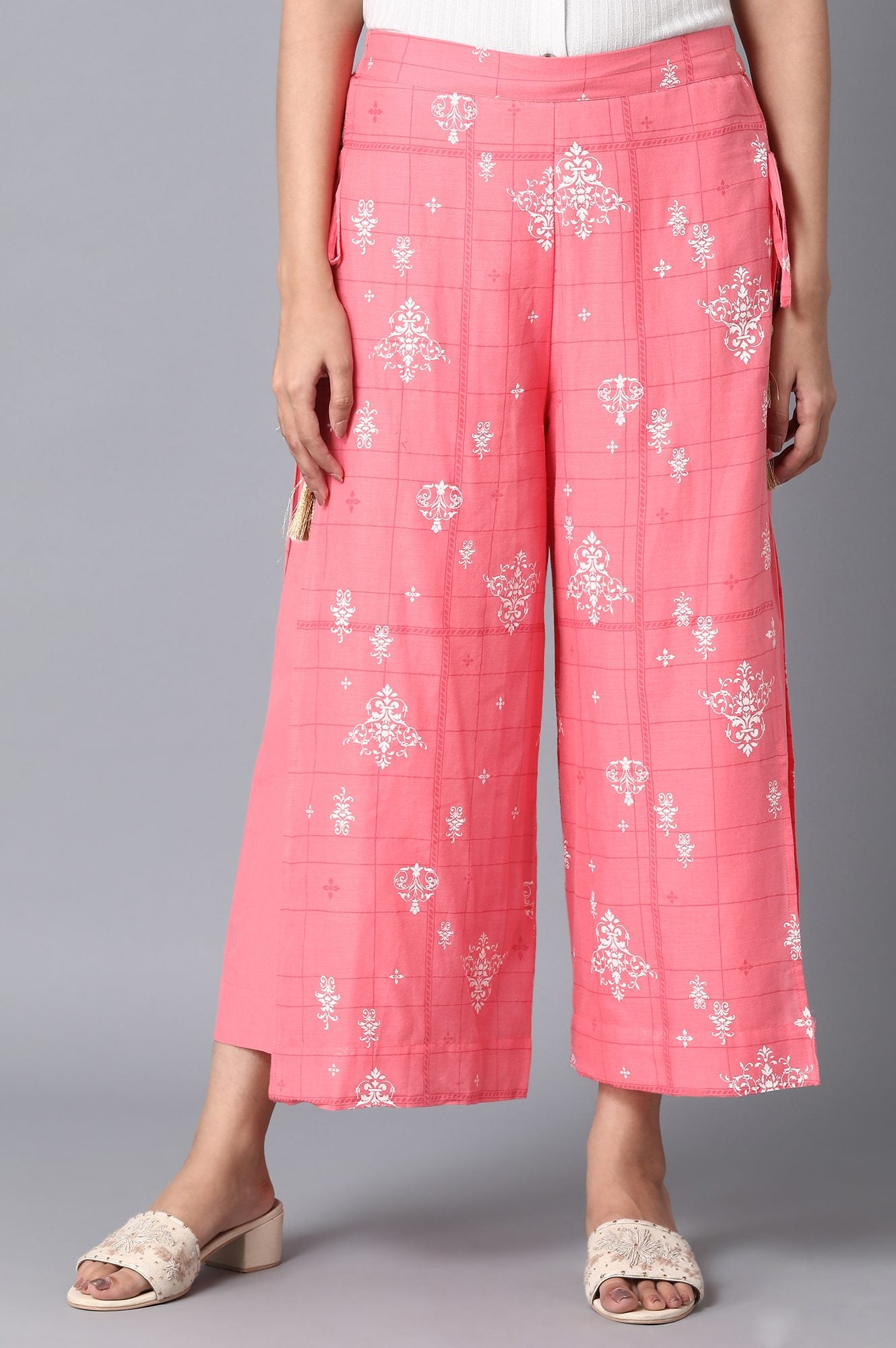 Pink Straight Culottes