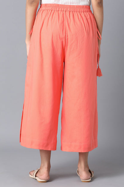 Peach Straight Culottes