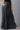 Black Solid Flared Denim Skirt With Side Pockets