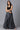 Black Solid Flared Denim Skirt With Side Pockets