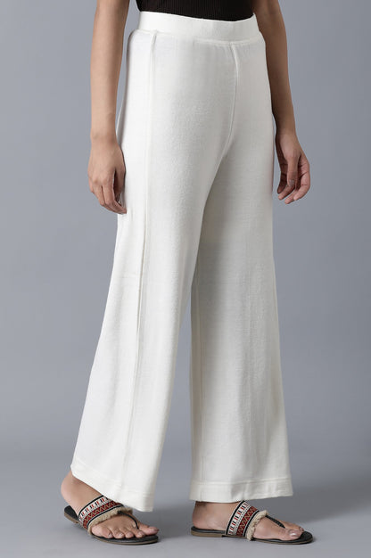 White Ankle Length Palazzo