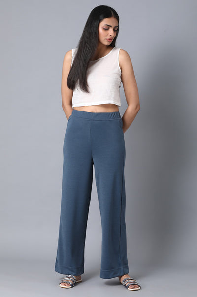 Grey Loose Fit Palazzo