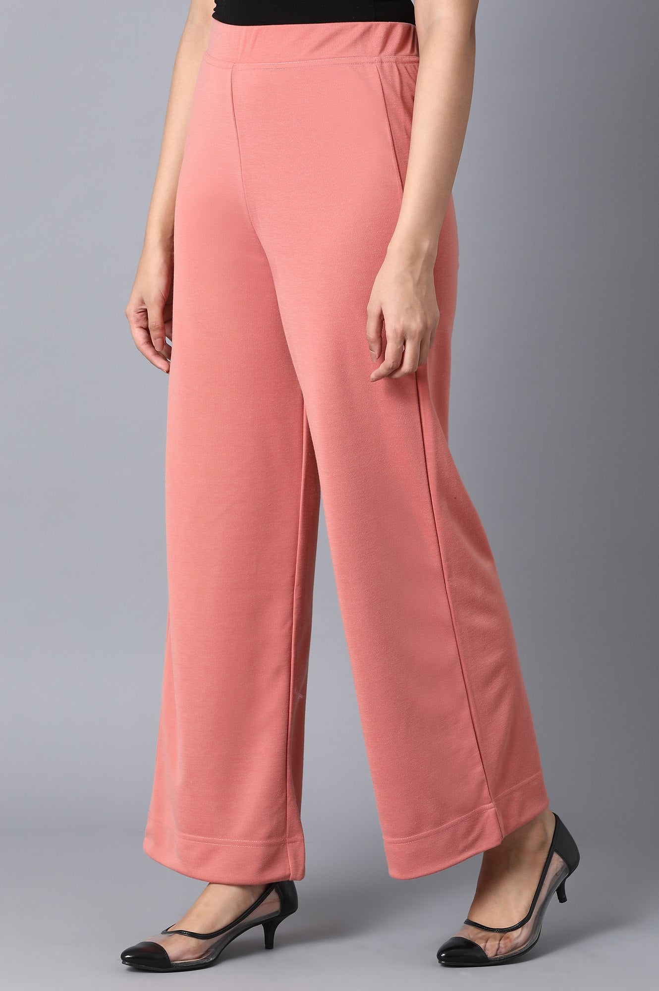 Pink Loose Fit Palazzo