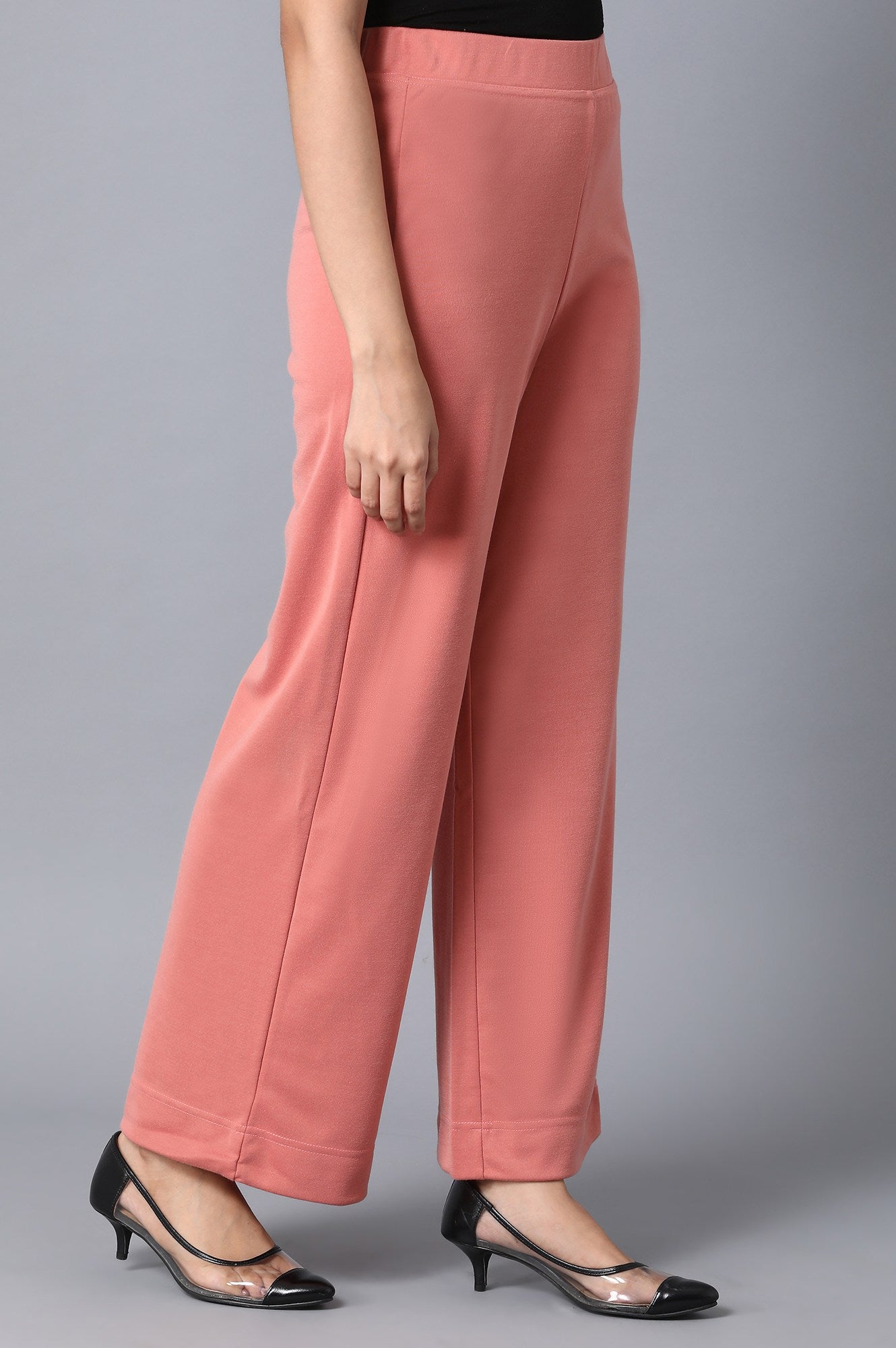 Pink Loose Fit Palazzo