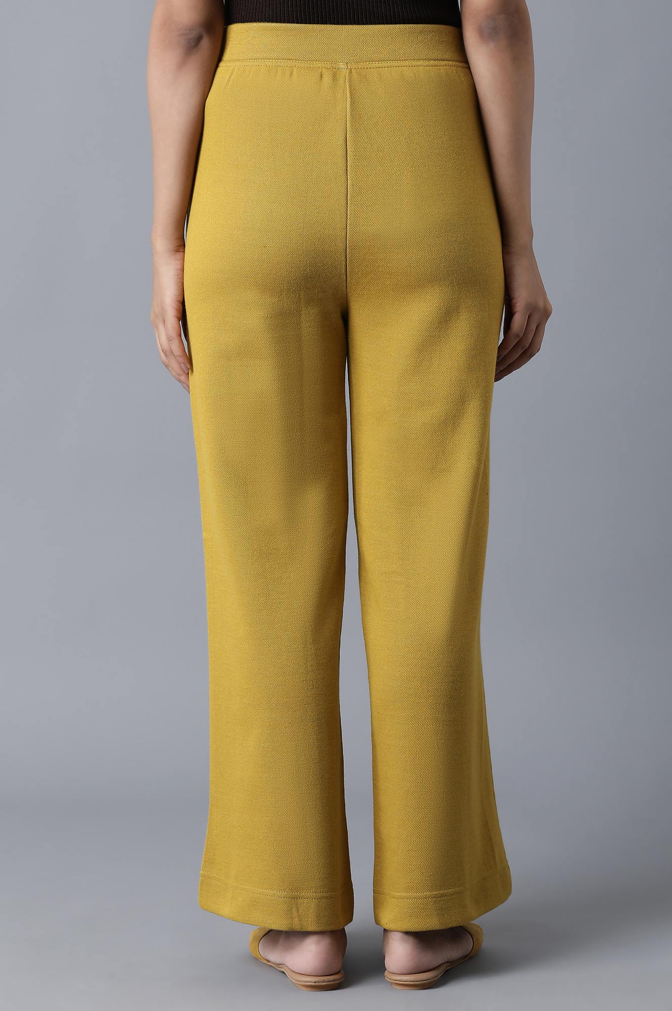 Yellow Ankle Length Palazzo