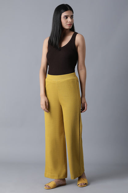 Yellow Ankle Length Palazzo