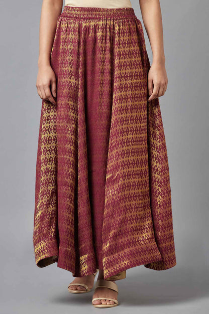 Maroon Festive Skirt