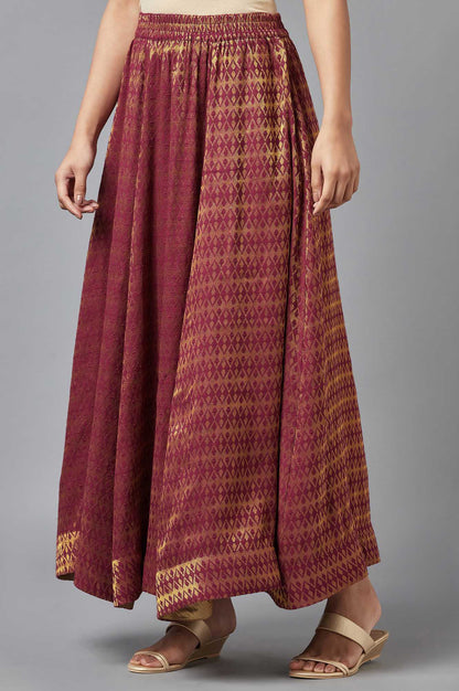 Maroon Festive Skirt