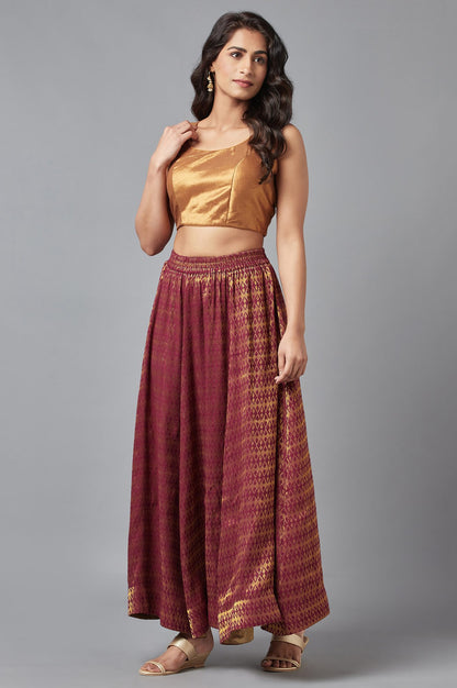 Maroon Festive Skirt