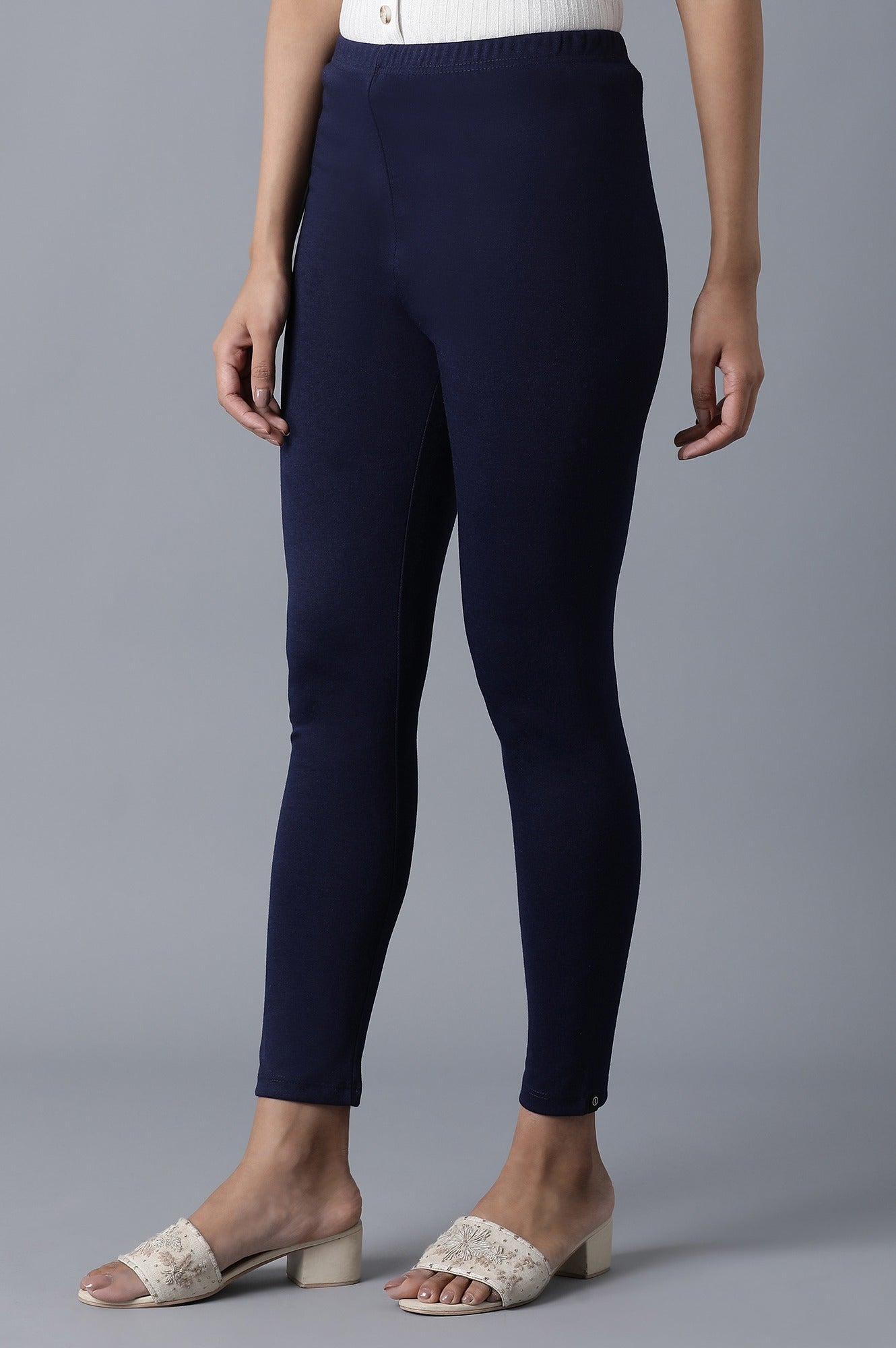 Navy Slim Fit Tights