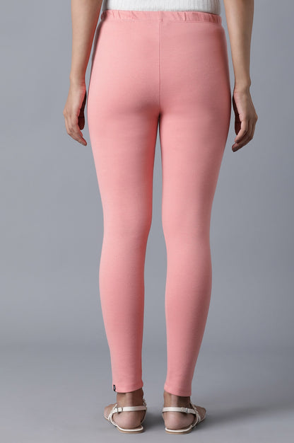 Pink Ankle Length Tights