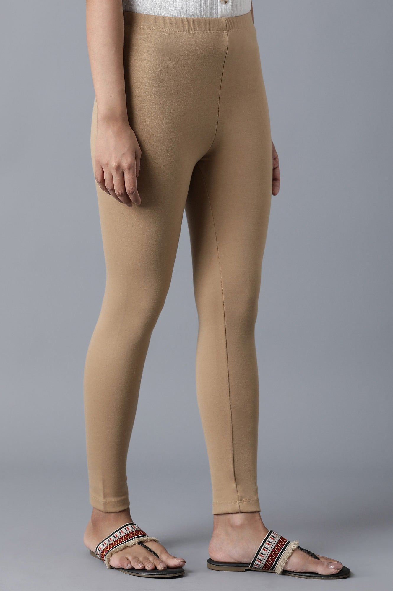 Gold Ankle Length Tights