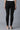 Black Solid Skinny Fit Cotton Tights With Elasticated Waistband