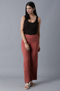 Maroon Straight Palazzo