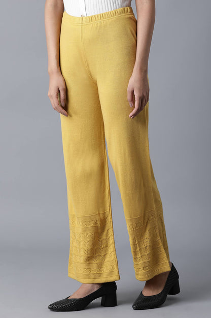 Golden Straight Palazzo
