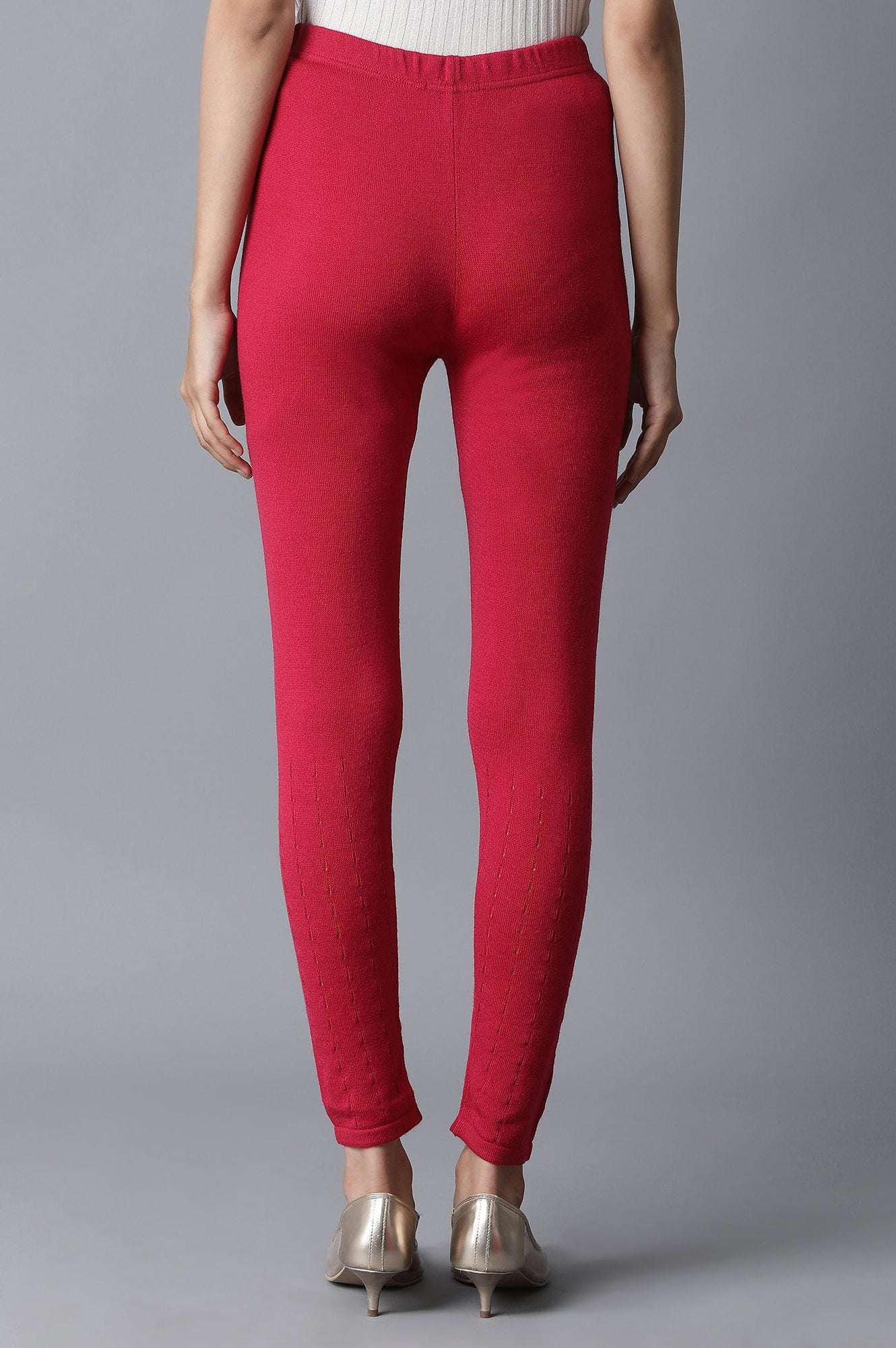 Pink Ankle Length Tights