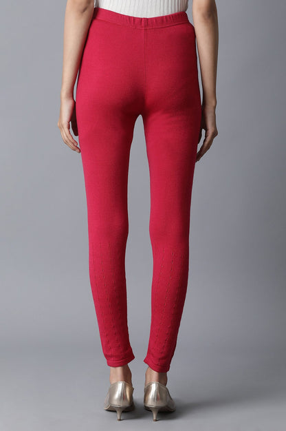 Pink Ankle Length Tights