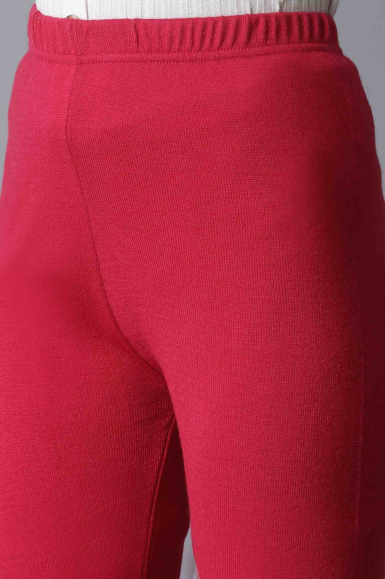 Pink Ankle Length Tights