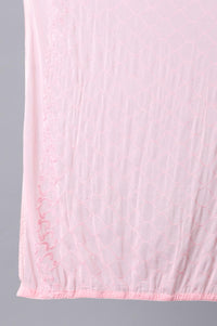 Pink Embroidered Dupatta