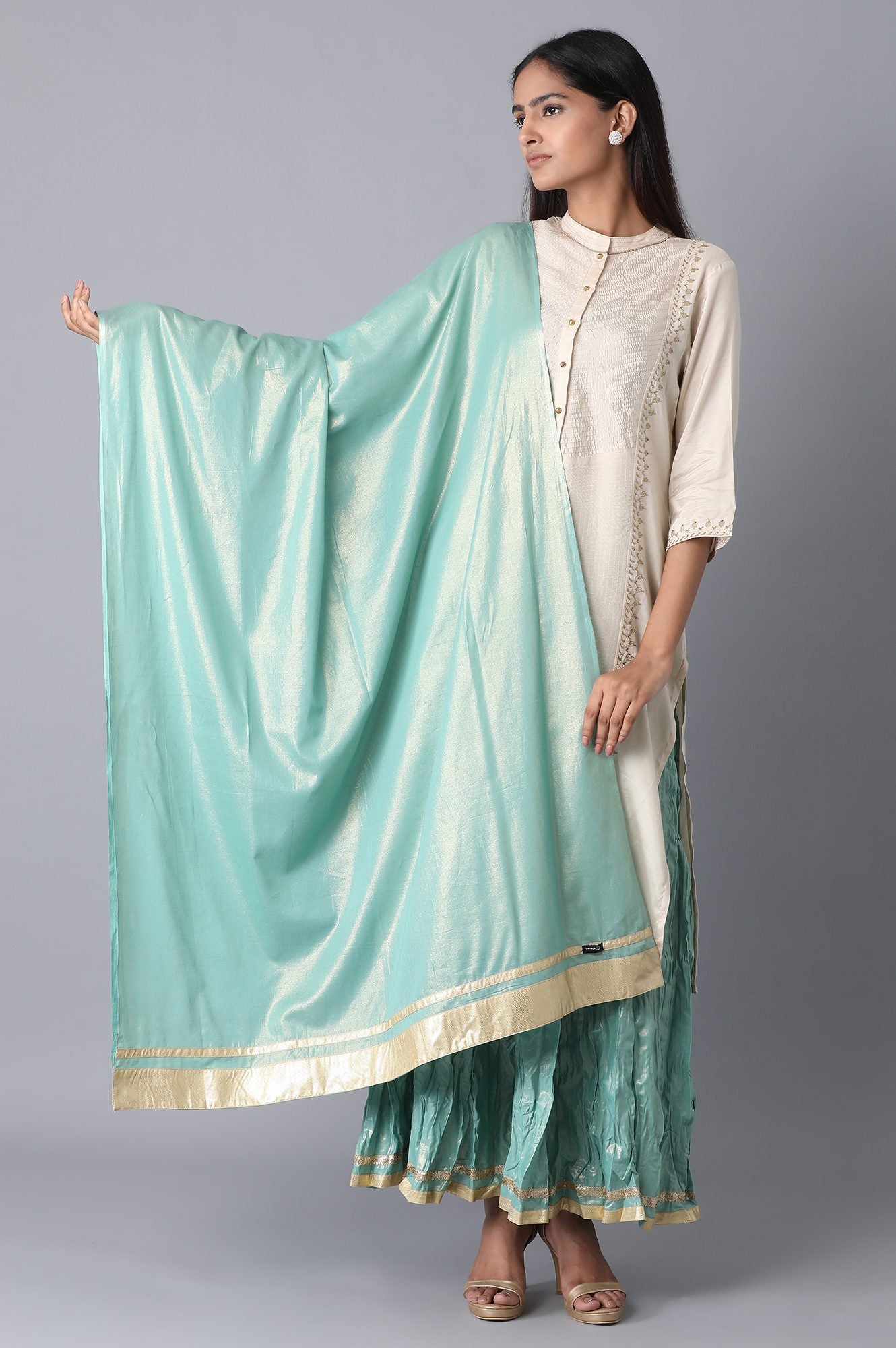 Light Green Voile Dupatta