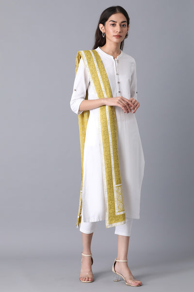 Gold Voile Printed Dupatta
