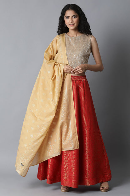 Gold Printed Dupatta