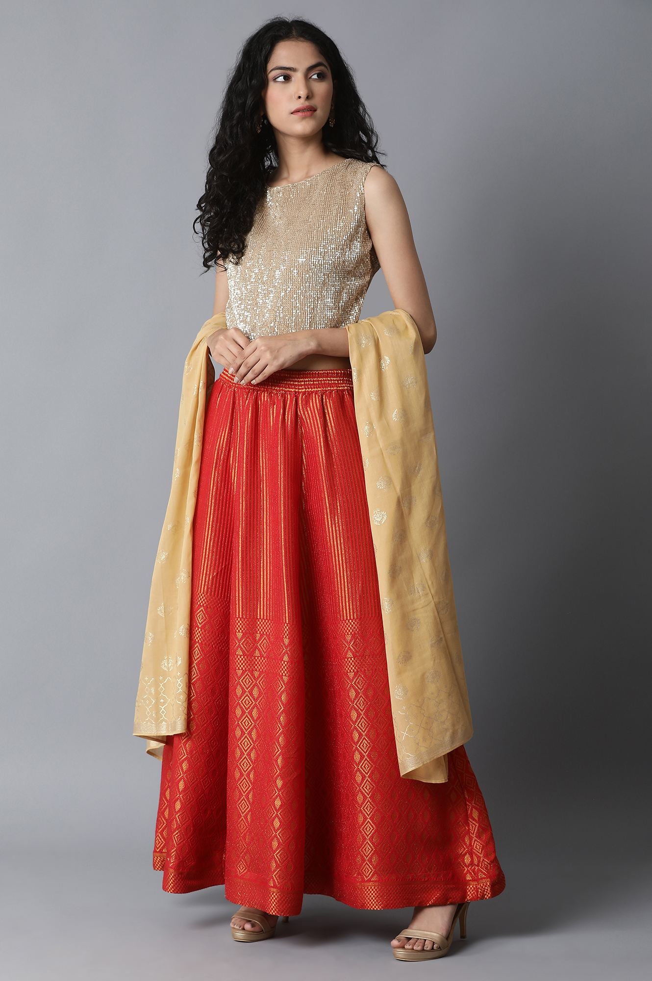 Gold Printed Dupatta