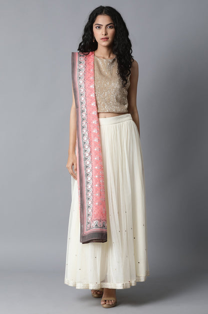 Pink Chiffon Dupatta