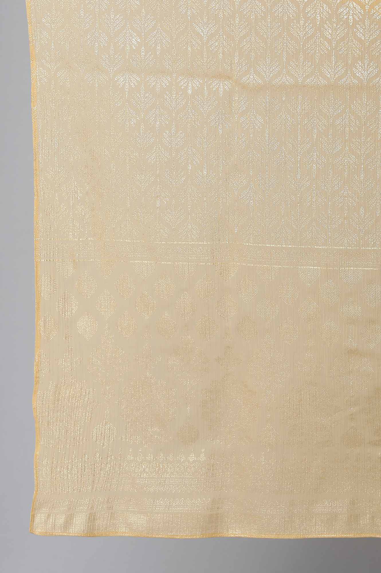 Gold Printed Chiffon Dupatta